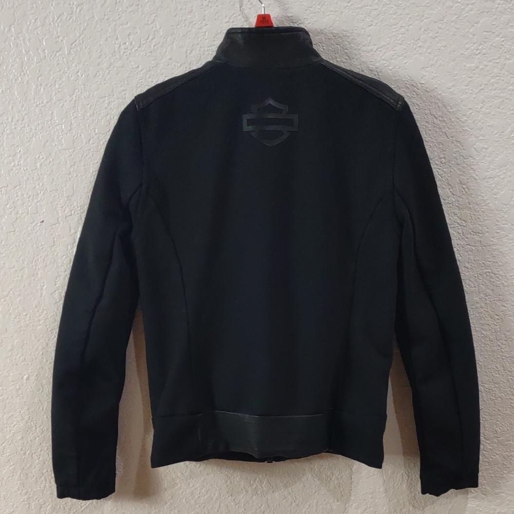 HARLEY DAVIDSON Black Zip-Up Jacket - Picture 4 of 17